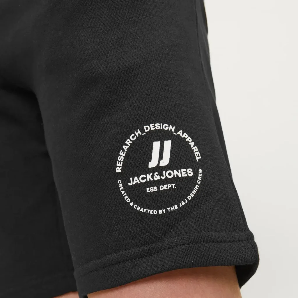 JACK & JONES JUNIOR Bermude za dečake crne detalj