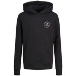 JACK & JONES JUNIOR Duks za dečake JJESWIFT crni produkt