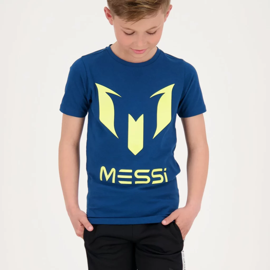 MESSI logo majica oli blue prednja strana model